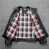 Thumbnail for Spring and Autumn Natural Cowhide Motorcycle Jackets Men Genuine