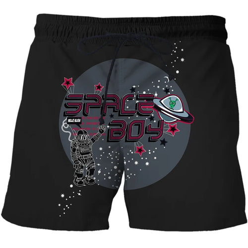 Shorts Men Casual Shorts Horror Skull Pattern Beach 3D Printed Shorts