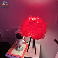 Thumbnail for Modern Simple Feather LED Table Lamp Bedroom Study Dining Room Hotel