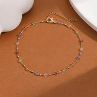 Thumbnail for Korean Colorful Beads Chain Anklets Bracelets Women Summer Barefoot