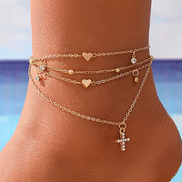 Thumbnail for New Fashion Simple Heart Female Anklets Foot Jewelry Leg New Anklets