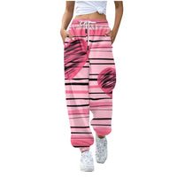 Thumbnail for Baggy Sweatpants Women Streetwear Valentine's Day Hearts print Fashion