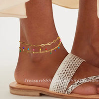 Thumbnail for Anklets for Women Summer Beach Accessories Stainless Steel Imitation