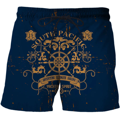 Shorts Men Casual Shorts Horror Skull Pattern Beach 3D Printed Shorts