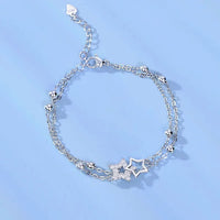 Thumbnail for VENTFILLE 925 Sterling Silver Star Bracelet Fashion Korean