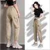 WTEMPO Overalls Women High Waist Sports Casual Pants Loose All-match