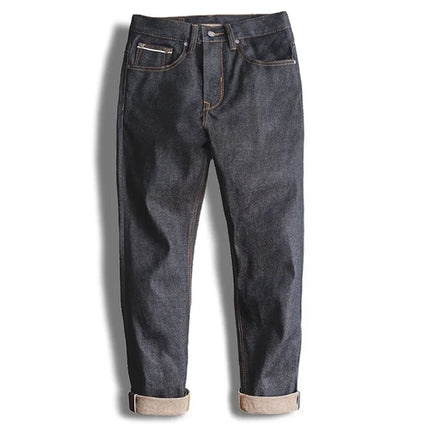 Maden Silver Denim Vintage Jeans for Men Amekaji Selvedge Raw Denim 13