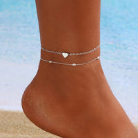 Thumbnail for New Fashion Simple Heart Female Anklets Foot Jewelry Leg New Anklets