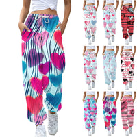 Thumbnail for Baggy Sweatpants Women Streetwear Valentine's Day Hearts print Fashion