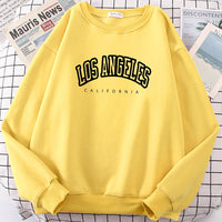 Thumbnail for Los Angeles California City Streetwear Sweatshirt For Women Loose