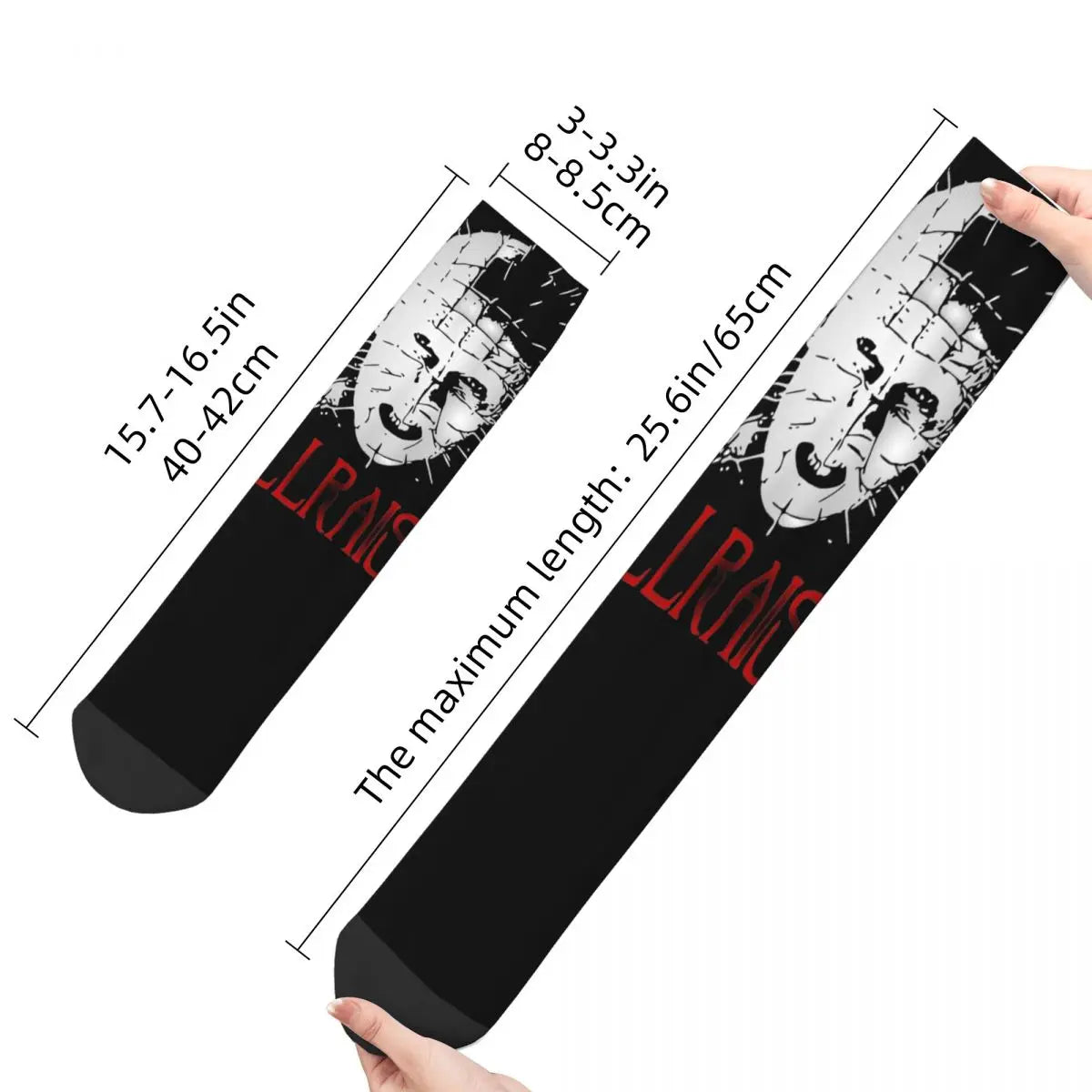 Men Women Hellraiser 1987 Socks Cute Casual Horror Film Socks Novelty