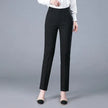 Office Lady Fashion Solid Straight Pants Spring Autumn Women Korean