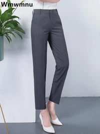 Thumbnail for Slim Skinny High Waist Elastic Pencil Pants Overiszed 75kg Women