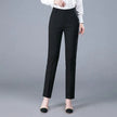 Office Lady Solid Color Slim Straight Trousers Spring Autumn Casual
