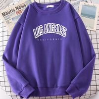 Thumbnail for Los Angeles California City Streetwear Sweatshirt For Women Loose