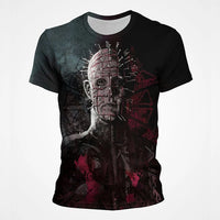 Thumbnail for Horror Movie Hellraiser T-Shirts Scary 3D Printed Streetwear Men Women