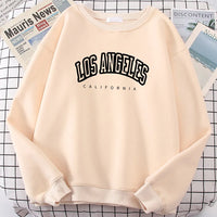 Thumbnail for Los Angeles California City Streetwear Sweatshirt For Women Loose