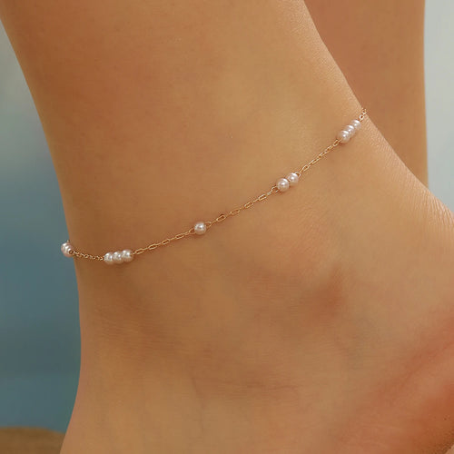 Handmade Crystal Stone Anklets Bracelets Women Barefoot Sandal Anklet