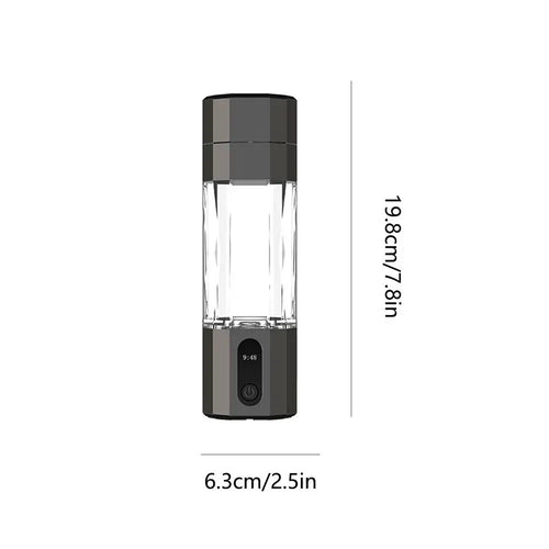 Hydrogen Water Bottle Generator USB Rechargeable PEM Electrolytic