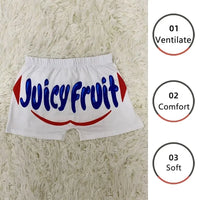 Thumbnail for Women Shorts Sleep Bottoms Pajamas Boxers White S M L Painted Design