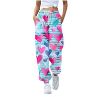 Thumbnail for Baggy Sweatpants Women Streetwear Valentine's Day Hearts print Fashion