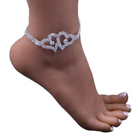 Thumbnail for Fashion Rhinestone Chain Anklets For Women Luxury Shining Ankle