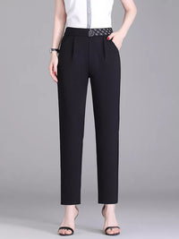 Thumbnail for Women Spring Autumn Trousers Suits High Waisted Pant Fashion Office