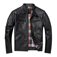 Thumbnail for Spring and Autumn Natural Cowhide Motorcycle Jackets Men Genuine