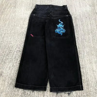 Thumbnail for Hip Hop Rock Embroidery Pattern JNCO Jeans Men Women 2023 New Fashion