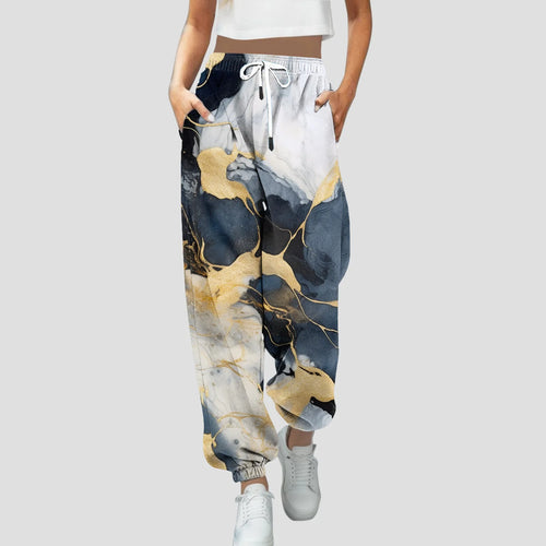 Pants For Women Summer Autumn Print Bottom Sweatpants Pockets High