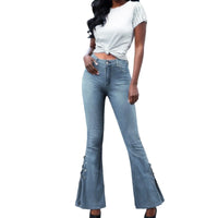 Thumbnail for Flare Jeans Women Vintage High Waist Denim Pants Skinny Bell Bottom