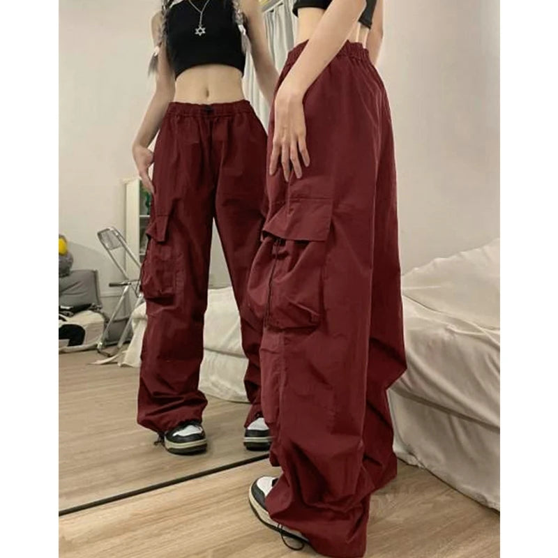 Y2k  Cargo Pants For Women Parachute Sweatpants Streetwear Oversize