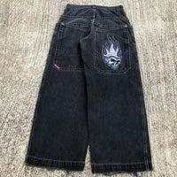 Thumbnail for Jnco Baggy Jeans Hip Hop Rock Embroidery Pattern Men Women 2023 New