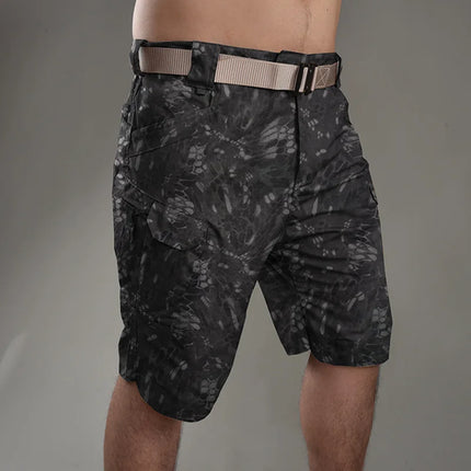 Summer Waterproof Quick Dry Multi-pocket Shorts Men Cargo Shorts