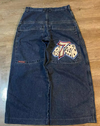 Thumbnail for Jnco Baggy Jeans Hip Hop Rock Embroidery Pattern Men Women 2023 New