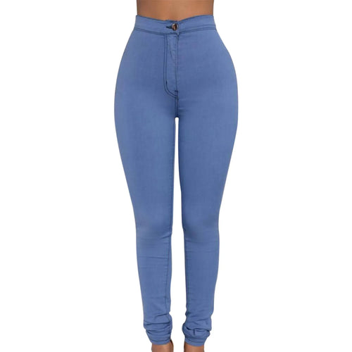 Women's High Waisted Jeans Stretch Lift Stylish Leggings Pencil Denim