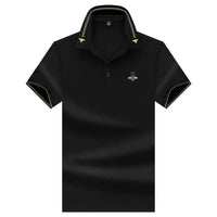 Thumbnail for MLSHP Summer Bee Embroidery Men's Polo Shirts High Quality Short