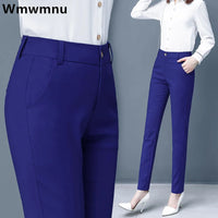 Thumbnail for Slim Skinny High Waist Elastic Pencil Pants Overiszed 75kg Women