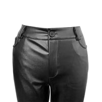 Thumbnail for On The Run High Waist Slimming Faux Leather Pants