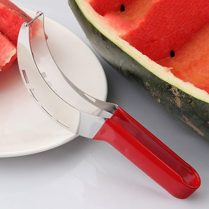 Watermelon Slicer Cutter Stainless Steel Color Non slip Plastic Wrap