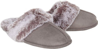 Thumbnail for Women'S Comfy Faux Fur House Slipper Scuff Memory Foam Slip on Anti-Skid Sole