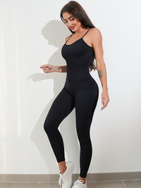 Thumbnail for Womens Sexy Unitard One Piece Jumpsuit Spaghetti Strap Tummy Control Rompers Sleeveless Bodysuits Outfits