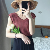 Thumbnail for Camisole Wears Hong Kong Style Sleeveless Retro