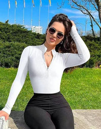 Thumbnail for Fashion Long Sleeve Jumpsuit Seamless Slimming Shapewear For Women Romper