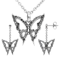 Thumbnail for Blingin‚Äô Butterfly Necklace & Earrings Set