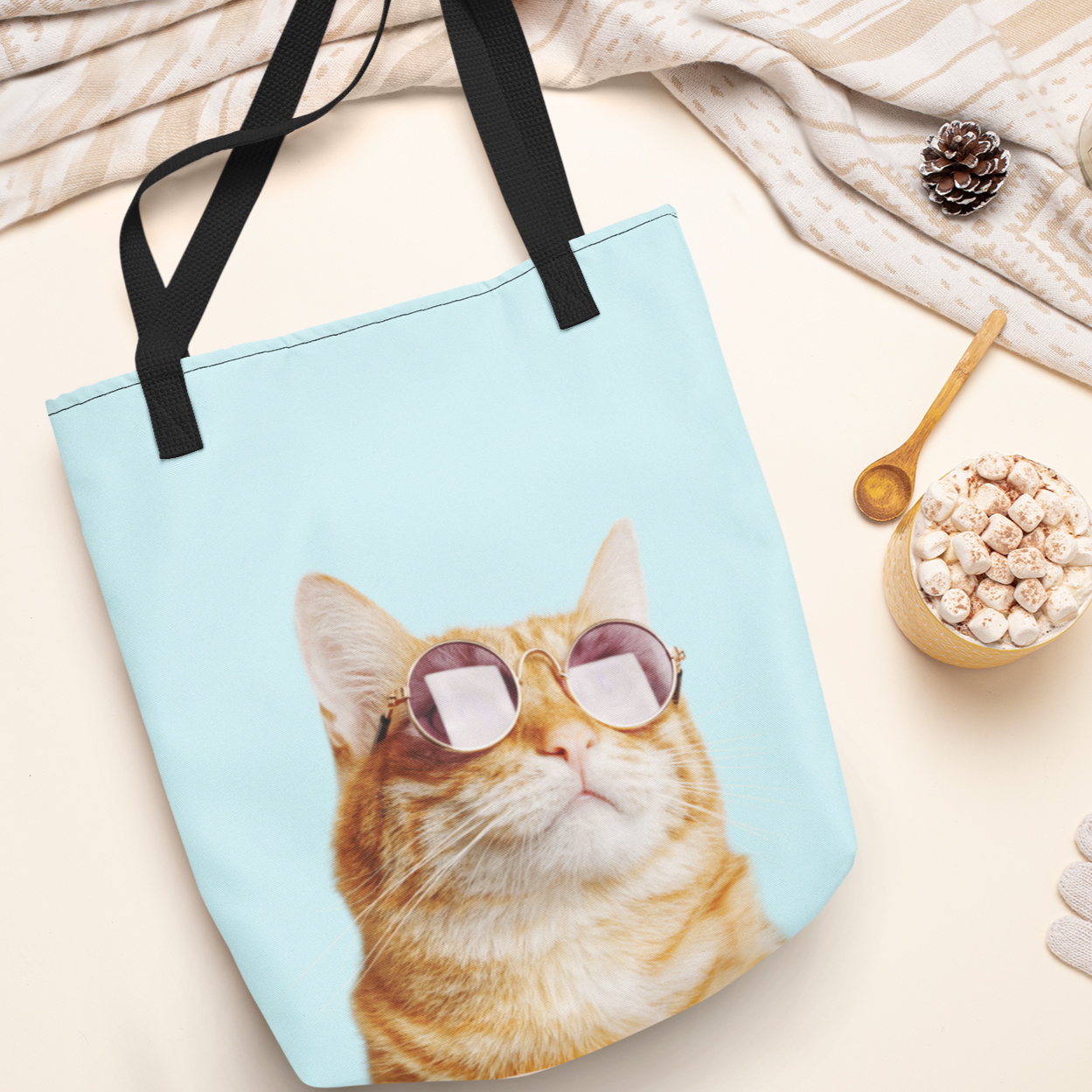 Cat is Alway's Right Tote BagCat is Alway's Right  practical high quality Tote Bag.  Comfortable with style ideal for the beach or out in town. Made from reliable materials, lasting for seasons.HandbagsEXPRESS WOMEN'S FASHIONYellow PandoraTote Bag