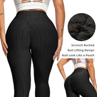 Thumbnail for Women TIK Tok Leggings Bubble Textured Leggings Butt Lifting Yoga Pants Black Amazon Banned