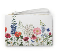 Thumbnail for Floral Designed Zipped Clutch BagFloral Zipped Clutch Bag - Designed with a loop handle to quickly free your hands, this clutch bag is made for the fashionista on the go. It can hold everyday essentHandbagsEXPRESS WOMEN'S FASHIONYellow PandoraFloral Designed Zipped Clutch Bag