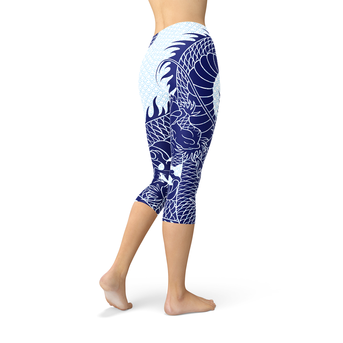 Womens Japanese Dragon Capri LeggingsYou'll be a beast in the gym wearing our fierce Japanese Dragon Capri Leggings. With a cool dragon tattoo style silhouette and pastel light blue dragon scale backgroLeggingsEXPRESS WOMEN'S FASHIONMaroon SootyWomens Japanese Dragon Capri Leggings