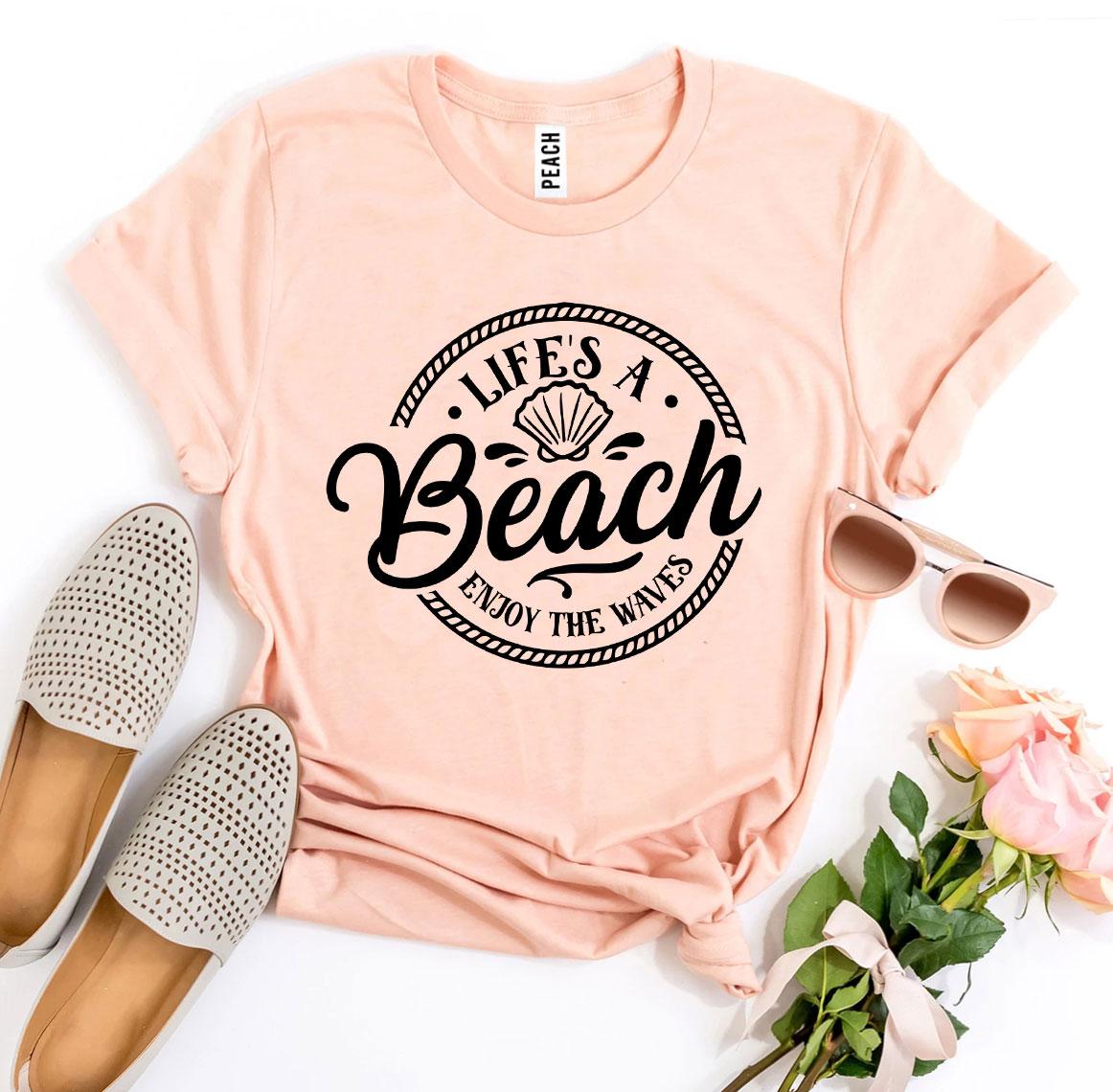 Life’s a Beach Enjoy The Waves T-shirtProduct description:
Look and feel your best with this Life’s a Beach Enjoy The Waves T-shirt! It's made of premium quality ring spun cotton for a soft, comfortable T-shirtsEXPRESS WOMEN'S FASHIONAgateBeach Enjoy